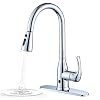 Berührungsfreie Küchenarmatur, Einhebelmischer, hoch sitzender, biegsamer Hals, mit zwei Sensoren, modernes Design, für warmes und kaltes Wasser, Wasserhahn mit UK-Standard-Beschlägen, Chrom