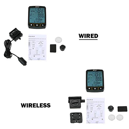 Computador de bicicleta, Romacci Computador de bicicleta sem fio/com fio Sensor de cronômetro de bic