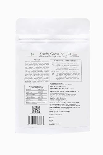 Image of Hikari Tokyo Uji Sencha Green Tea Loose Leaf | Premium Japanese Green Tea | Grown in Uji Kyoto |100% Pure and Authentic | Loose Leaf (100 g)