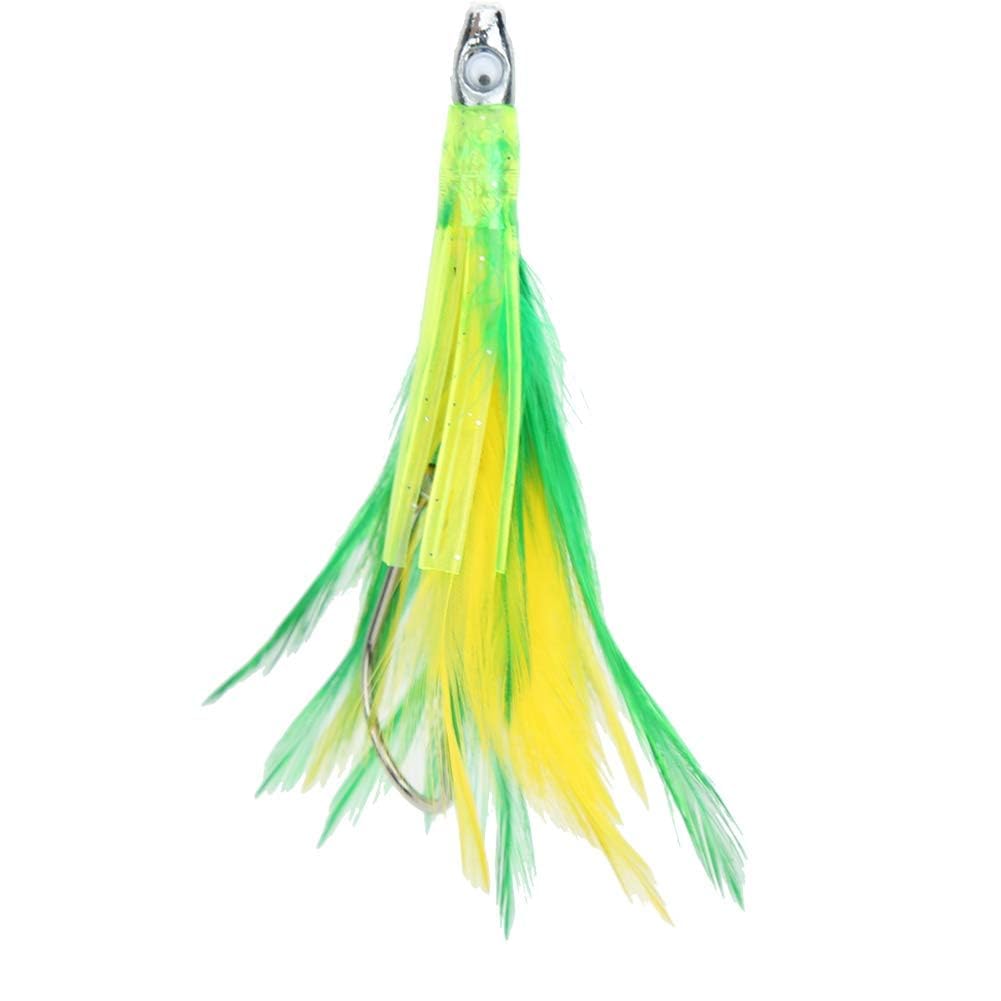 HERCHR Señuelos De Pesca De Trolling, Schwertfisch Pluma Atún Artificial Pesca Señuelo Tease Gran Señuelo Cebo Accesorios para Mahi, Atún, Wahoo Y Más