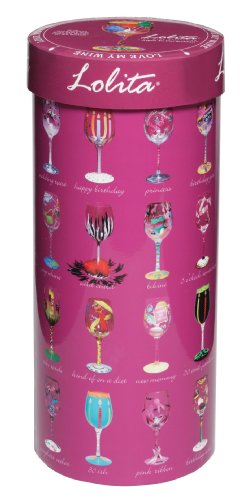 Lolita Silver Lining Hand Painted Wine Glass Gift #TOP3