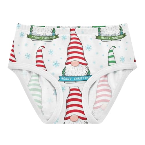 Christmas Cute Red Green Gnomes Cute Panties Girl Girls Underwear Toddler Cotton Designer Underpants Briefs 2t