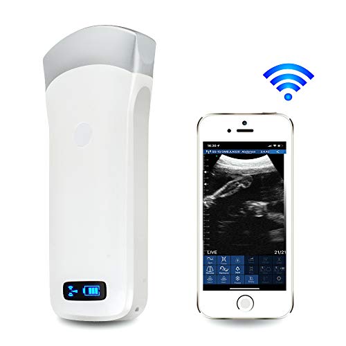 zinnor Wifi Wireless Portable Ul-tra-sound Scanner Convex Array Probe 3.5Mhz Connect to PC