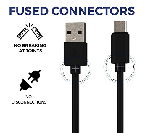 Image of for Samsung Usb To Type C 1 Meter Fast Charging Usb C Cable High-Speed Data Transfer Compatible With Galaxy A20S,A21,A21S,A30,A30Sa31,A41,A42,A50,A50S,A51,A52,A70,A71,A81,A9,A91 Cord (Black)