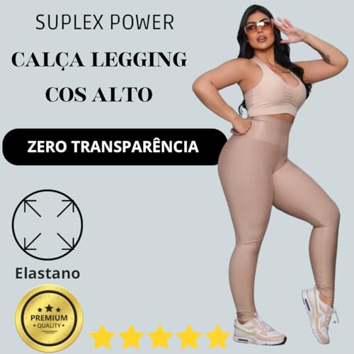 Calça Legging Feminina Power Suplex Grossa Zero Transparebcia Leg Feminina Grossa Não Marca Corpo (B
