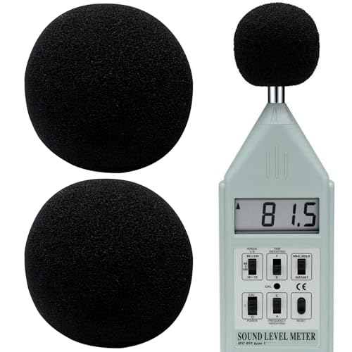 Sper Scientific Replacement Wind Screen for Sound Meter 840091 – Sound Neutral, Highly Porous Foam, Reduces Wind & Environmental Noise, Fits All Sper Scientific Digital Sound Meters - 2 pc