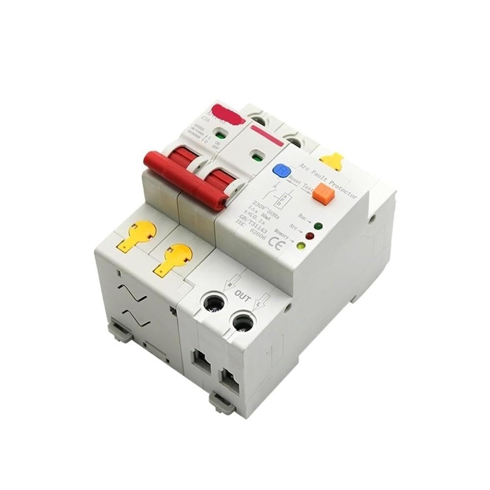 1 Uds 220V 2P AFDD AFCI Protector De Fallas De Arco Detector Disyuntor Interrupción Sobrecarga Fuga Cortocircuito Protección De Voltaje Componentes electricos