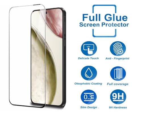 Image of HD Tempered Glass Screen Protector Compatible for Vivo X200FE, X200 Pro Mini, X300 5G with Edge to Edge coverage and Easy Installation kit