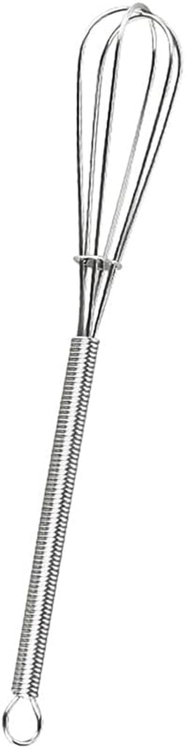 KGAIXN Manual Mini Whisk Egg Beater Small Stainless Steel Stirring Mixer Whisk for Kitchen Baking Tool Handheld Egg Beater, M
