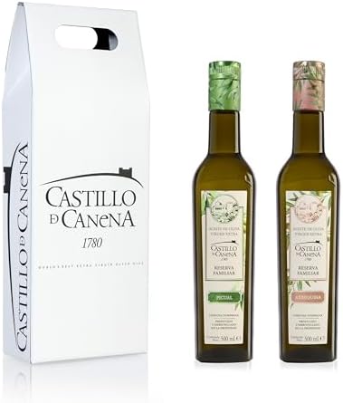 Castillo de Canena Family Reserve - Extra Virgin Olive Oil - 2 bottles of 500 ml Arbequina and Picual By Oliva Oliva Internet SL