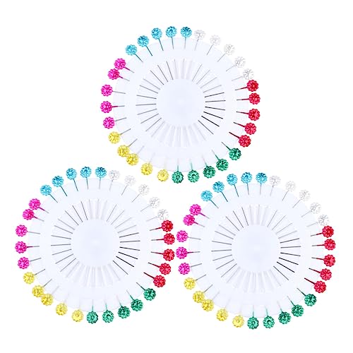 ERINGOGO Sturdy Embroidery Needles Pushpin for Maps 3 Pack Ideal for Fabric Beaded Embroidery