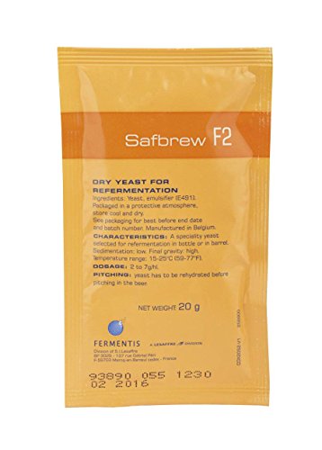 Fermentis SafAle F-2 obergärige Bierhefe Trockenhefe 20 g - speziell für Flaschengärung Cover