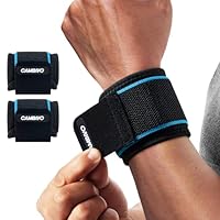 CAMBIVO Handgelenk Bandagen Krafttraining, 2 Stück Verstellbare Handgelenkstütze Sport, Wrist Wrap für Fitness, Gym, Sportschutz, Alltag
