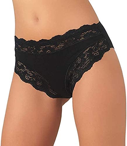 Questo slip da donna in cotone modal e pizzo garantisce un benessere elevato, un prodotto di alta qualità, con tessuto morbido e cuciture confortevoli che si adatta al tuo corpo in modo morbido e piacevole La vestibilità classica, la qualità estremamente soffice e liscia, e il delicato pizzo che ti avvolge in modo morbido e piacevole, rendono questo slip un assoluto must 24 ore su 24, 7 giorni su 7. Grazie alla percentuale di tessuto elastico, si adatta perfettamente al tuo corpo ed è particolarmente leggero e piacevole da indossare