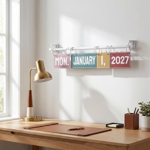 Evite Dañar Paredes con el Calendario de Tarjetas Autoadhesivo Gatuida 2029 Reutilizable 5