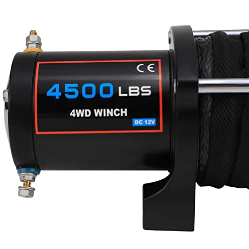 OCPTY winches eléctrico 12V 4500LBS para trailer miniatura 6