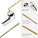Hibbent Universal Metal Front Mount Toilet Handle Replacement Kit, Brass Toilet Flush Tank Lever with Stainless Steel Flapper Chains for Most Toilets, Chrome