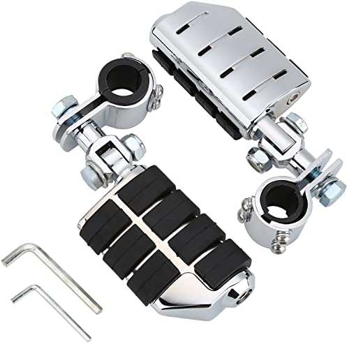 Noenough 25-34Mm Adjustable Motorcycle Highway Pegs Foot Peg, Universal Foot Rest With Mount Clamp Kit, Compatible Harley Davidson, Honda, Kawasaki, Suzuki, Yamaha Etc #TOP6