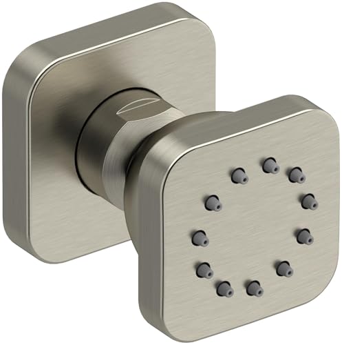 Riobel 377 Single Function Square Brass Body Spray - Brushed Nickel