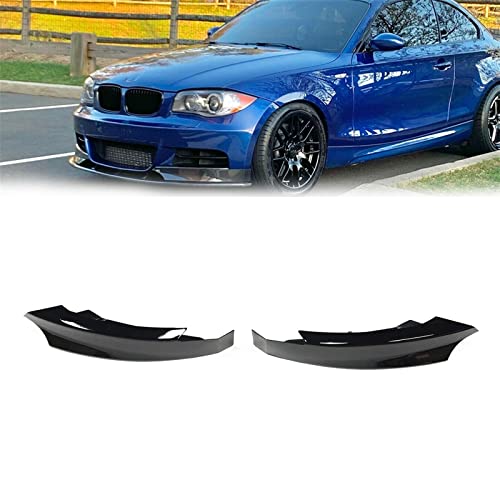 Kit plaque becquet voiture noir brillant pour routière BMW E82 E88