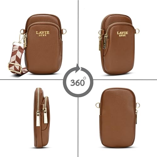 Image of Lavie Luxe Women's Mobile Vertical26 2-Compartment Crossbody Sling Bag | Ladies Purse Handbag | Gift for Women