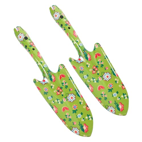 Toyvian 2stücke Eisen Pflanzschaufeln Gartengeräte Zum Umtopfen Graben Und Eintopfen Kompakt Und Platzsparend Für Schuppen Und Garage Topfwerkzeug Mit Bedrucktem Design