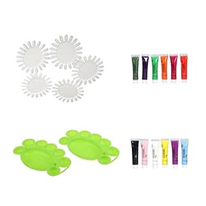 Buy C2K 12 Colors Acrylic Nail Art Painting Drawing Pigment Tubes + 2 ...