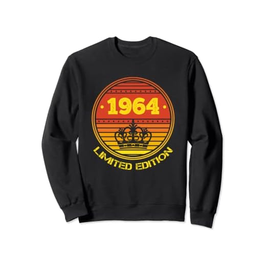 Camiseta vintage 1964 para hombre, edición limitada, cumpleaños 1964 Sudadera