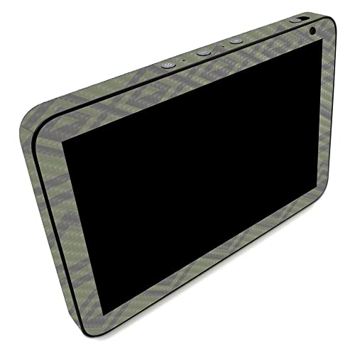 Image of MightySkins Carbon Fiber Skin Compatible with Amazon Echo Show 8 (Gen 2) - Green Western | Protective, Durable Textured Carbon Fiber Finish | Easy to Apply | Made in The USA