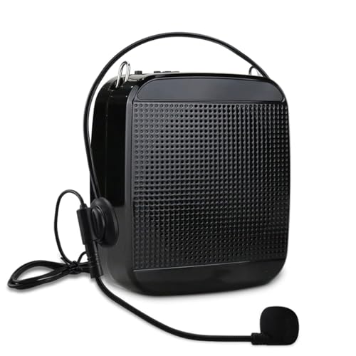Micrófono con cable y amplificador de voz portátil para profesores que cuidan su salud vocal