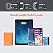 Jackery External Battery Charger Giant+ 12000mAh Power Outdoors Dual USB Portable Battery Charger/External Battery Pack/Phone Backup Power Bank with Emergency Flashlight for iPhone, Samsung-Orange