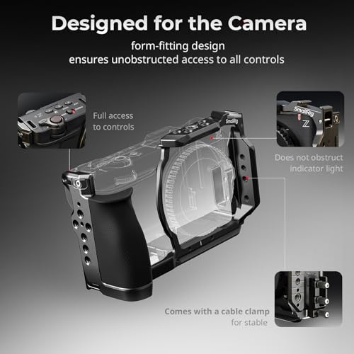 Image of SMALLRIG HawkLock Quick Release Extension Cage for Nikon ZR with a Handle, Built-in Quick-Release Plate for Arca, Suitable for DJI RS 2 /RSC 2 /RS 3 Pro /RS 4 Pro Stabilizers and Tripods, 5904