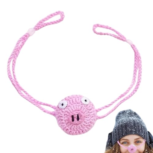 Näsvärmare | justerbar rolig vinter varm | stickat nässkydd med justerbara öronöglor – för utomhussport snö körning löpning klättring vandring backpacking camping, Nasse, 1 count (Pack of 1)
