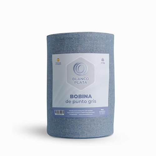 BLANCO PLATA Blancoplata - Rollo Bayeta Punto Gris 3KG 20 Metros Largo 30cm Ancho Cover