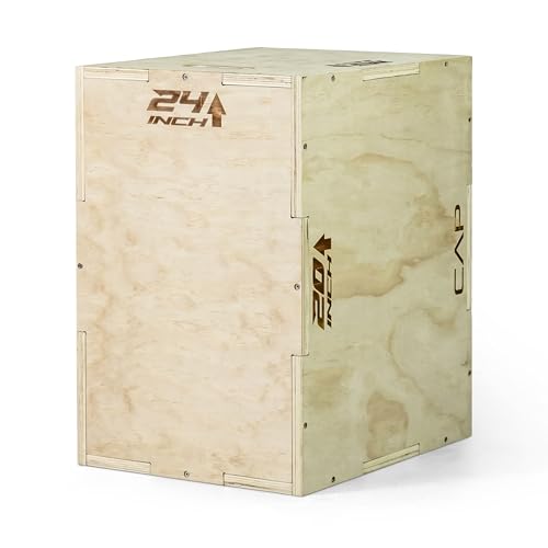 CAP Barbell 3-in-1 Wooden Plyometric Box 24in x 20in x 16 in