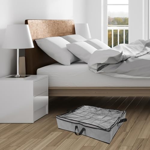 Caja de almacenamiento para zapatos plegable y negra con compartimentos 5
