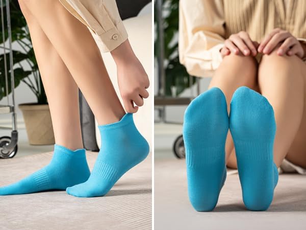 20 Pairs Ankle Socks for Women,No Show Cotton Womens Socks,Size 9-11 - Image 6