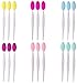 Doromy 18 Pack Silicone Exfoliating Lip Brush Lip Exfoliator Soft Lip Brush Double-Sided Lip Brushes Lip Scrub Brush Soft Cleaning Nose Brush Beauty Tool for Smoother Skin and Fuller Lip Appearance