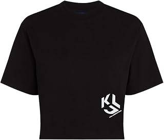 Damen Regular Cropped Monogram T-Shirt