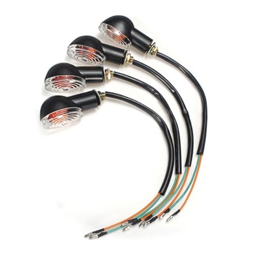 Clignotants universels pour motos feux halogènes 12V 10W ambre pour véhicule tout-terrain