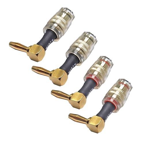 Adaptador Banana Plug a Jack Hembra 4mm Ángulo Recto 4-Pack miniatura 3
