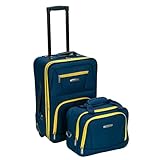 Rockland Luggage 2 Piece Set, Navy, One Size