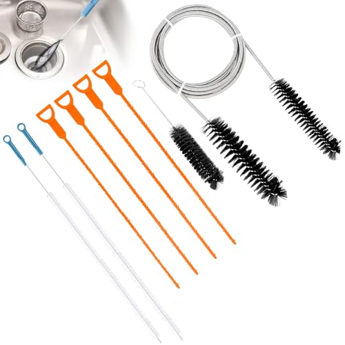 Moerdiffer 8 Stück Abflussreiniger Bürste Set