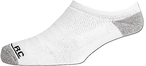 Image of RC. ROYAL CLASS Men No Show Ankle Socks for Men, Cushioned Towel Low Cut Casual & Sports Cotton Unisex Socks, Pack of 5 Pairs, Short Non /Anti-Slip Invisible Socks with Mesh Ventilation, Free Size