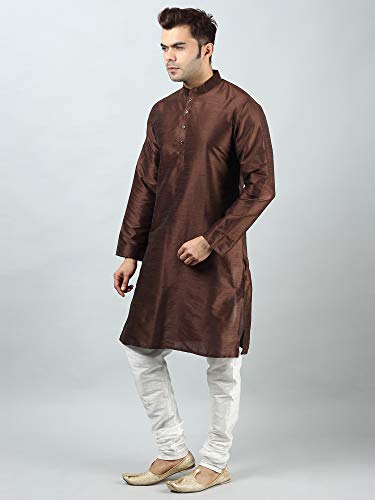 Image of Silk Blend Men's Kurta Pyjama Set /Kurta Pajama for Men