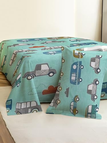 Image of Weave & Decor Kids Dedsheets Single Bed 60x90 Inches with 1 Pillow Cover 20x30 inch, Cotton Blend, Soft & Lightweight.