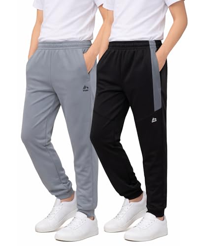 Image of RBX Boys' Sweatpants - Active Tricot Joggers Warm-Up Track Pants (2 Pack)