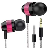 earphones aioneus earbud headphones noise cancelling wired earbuds pure sound headphones earhuds bass headphones for android iphone ipad samsung mp3 player laptop computer tablet support 3 5mm