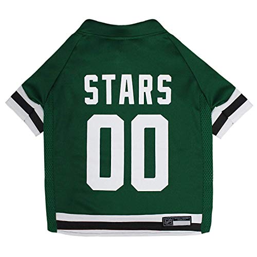 Image of NHL Dallas Stars Jersey for Dogs & Cats, Large. - Let Your Pet be a Real NHL Fan!