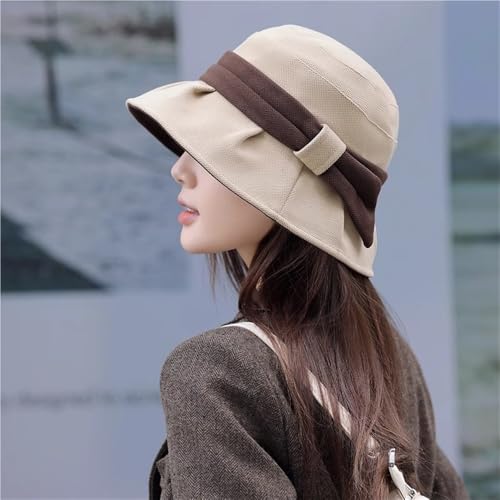 Chapeau seau chaud automne-hiver isolant et pliable style patchwork